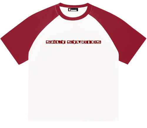 RED RAGLAN T SHIRT
