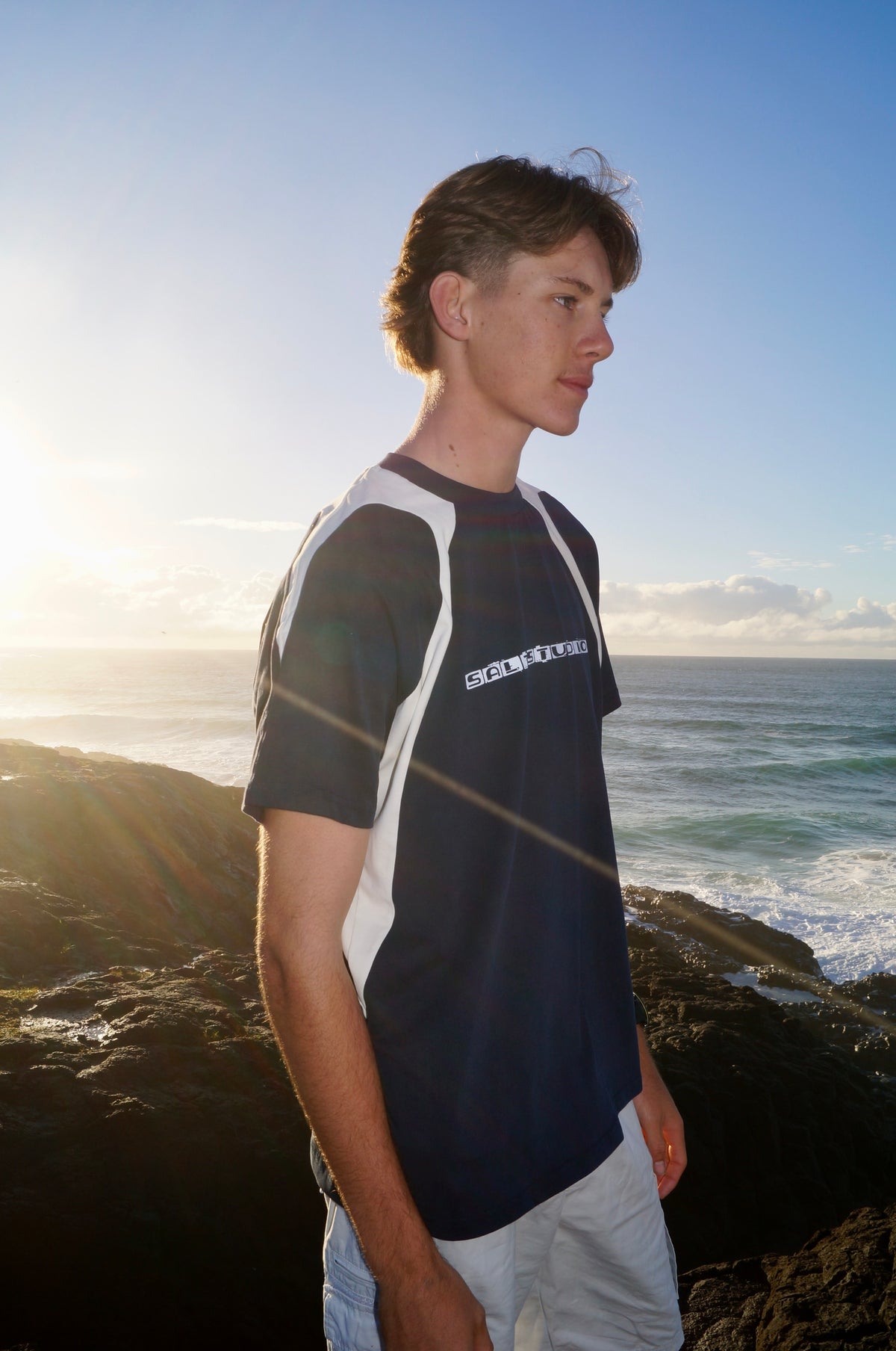 NAVY SURF SHIRT